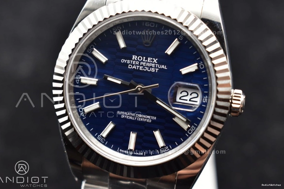 Textured Steel 904L 126334 DateJust 1:1 637 Blue On Edition VR Dial Best Clean TimelessDesign Bracelet 41 Oyster 0205